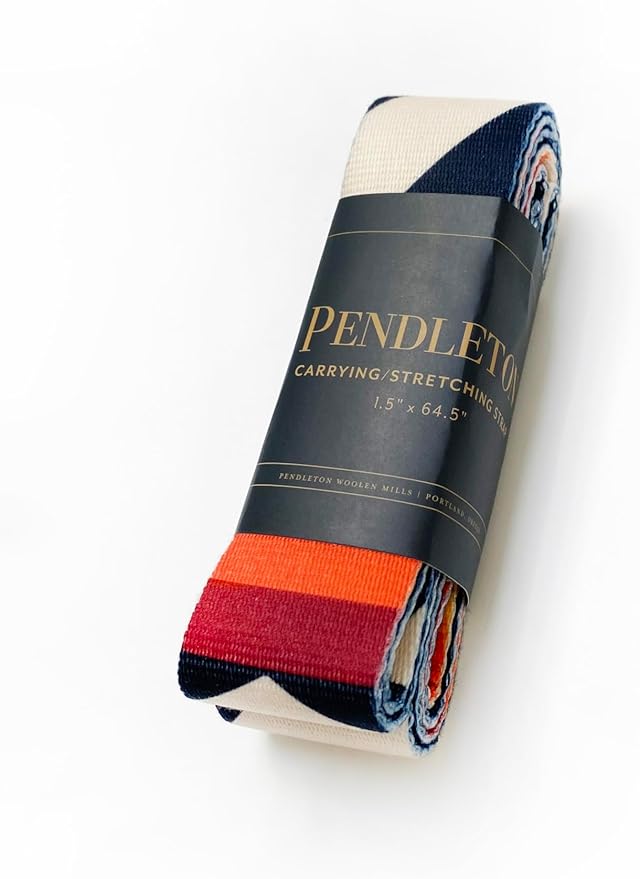 Yune Yoga x Pendleton Strap – Fire Legend Design – 100% Cotton Yoga Stretching & Carrying Strap – Eco-Friendly, Durable, Adjustable – Ideal for All Yoga Levels