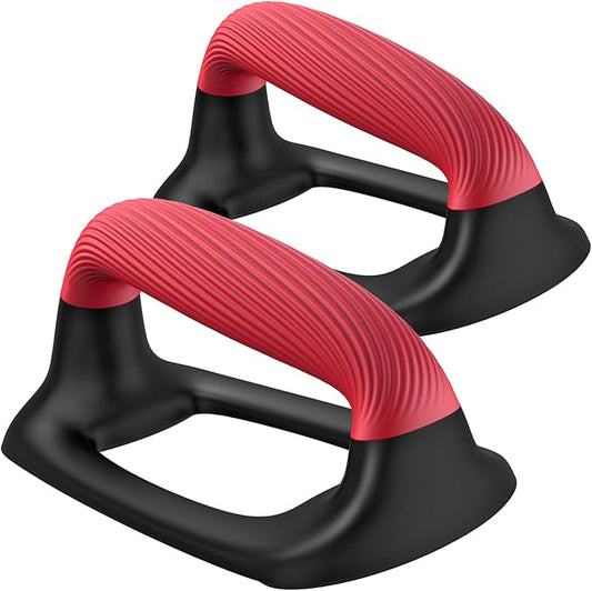 Kipika Push Up Bars, Pushup Stands With Thickened Soft Plastic Handle, Stable and Non-Slip Base, Pushup Handles Perfect for Floor Strength Training