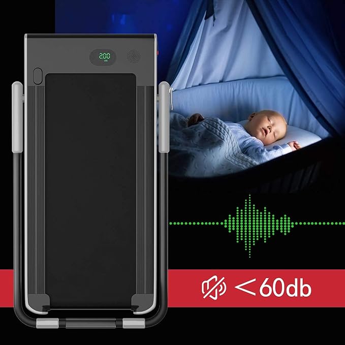 Goplus 2 in 1 Folding Treadmill, 2.25HP Under Desk Electric Superfit Treadmill, Installation-Free with APP Control, Remote Control, Bluetooth Speaker, LED Display, Walking for Home