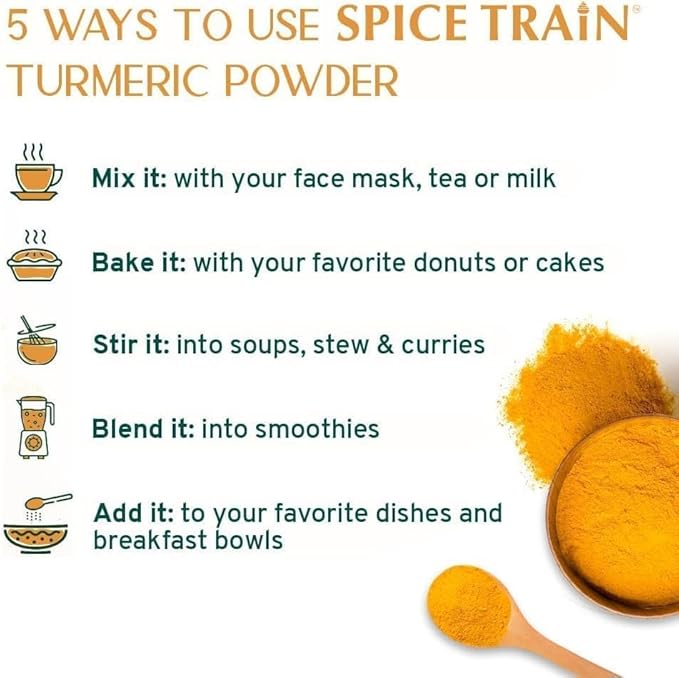 HANDPICK, Organic Turmeric Powder with Curcumin (397g/14oz) Gluten Free | Made from Turmeric Root | Raw Turmeric Powdered from India