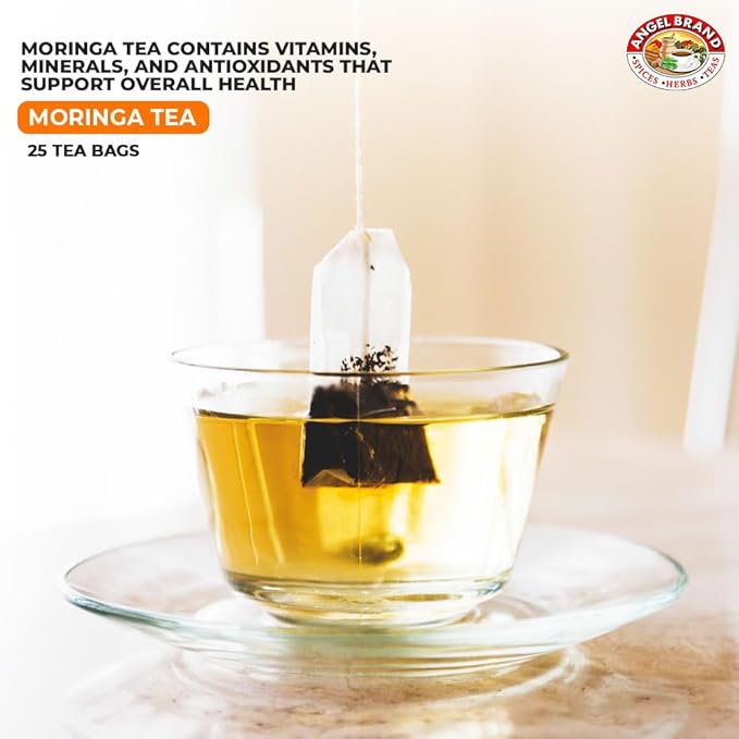 Angel Brand Moringa Tea Bags – 20 Tea Bags, Pack of 3 – Moringa Leaf Tea for and Refreshing Boost
