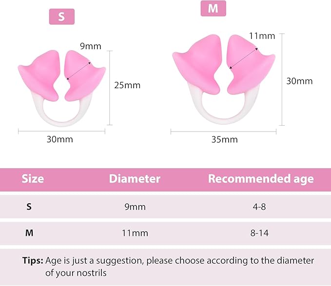 Nose Plugs for Swimming for Kids(Age 4-7),Painless Nose Clip for Swimming, Ensure Comfort and Safety in The Water