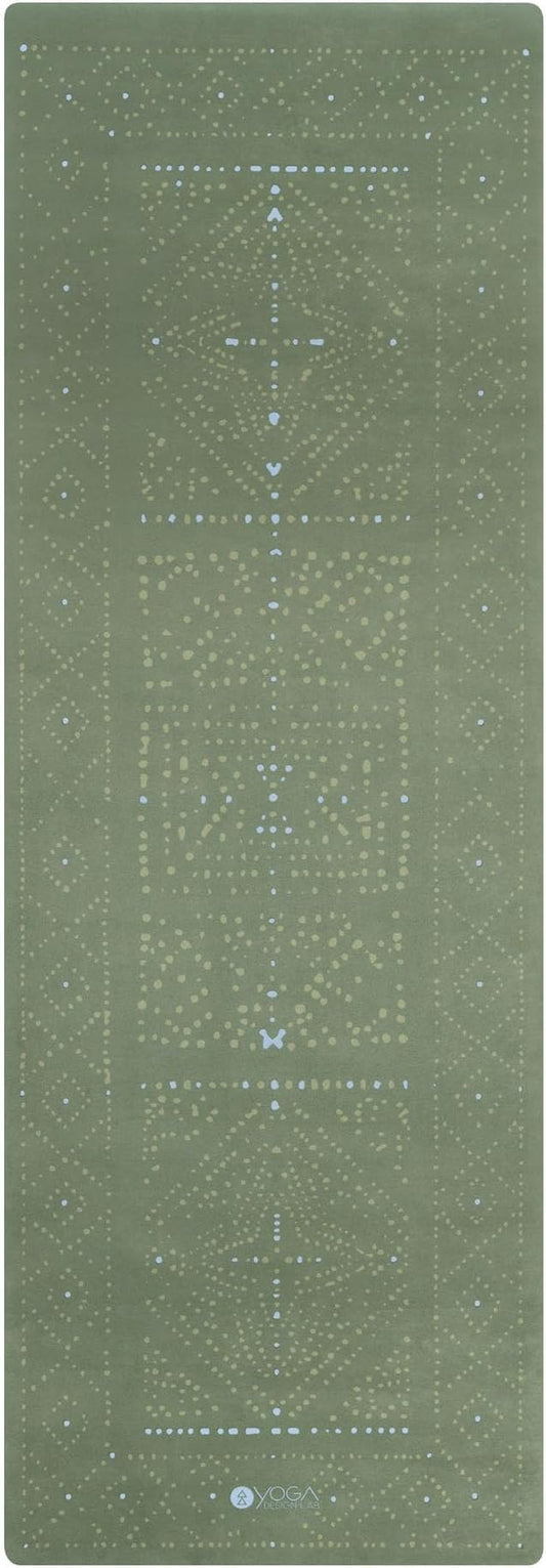 YOGA DESIGN LAB | The Combo Yoga Mat | 2-in-1 Mat+Towel | Eco Luxury | Ideal for Hot Yoga, Power, Bikram, Ashtanga, Sweat | Studio Quality | Includes Carrying Strap!