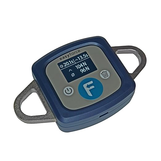 EasyForce® Performance Digital Dynamometer | Peak Force Capacity 300 Kg (2942 N) | for Strength Coaches, Physiotherapists, and Trainers | Accurate, Simple, and Swift Data Access
