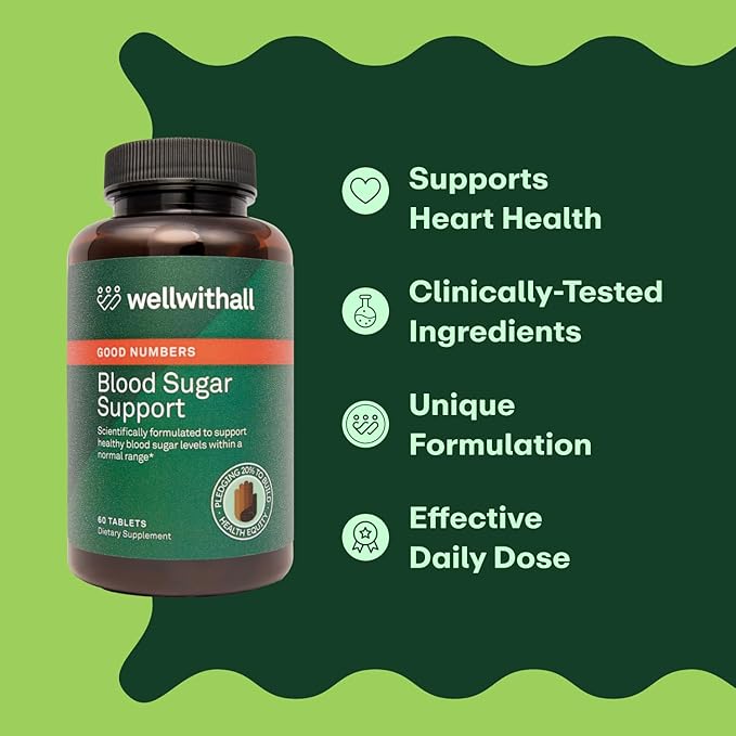 Glucose Metabolism & Wellness Supplement with Berberine | Supports Energy Balance & Healthy Weight | Natural Metabolic Health Formula – 60 Tablets