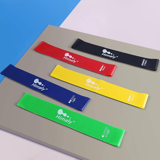 Himaly Anti-Break Resistance Band, Elastic Exercise Band, Hand and Ankle Straps, Indoor and Outdoor Fitness, Portable Resistance Band, Whole Body Exercise