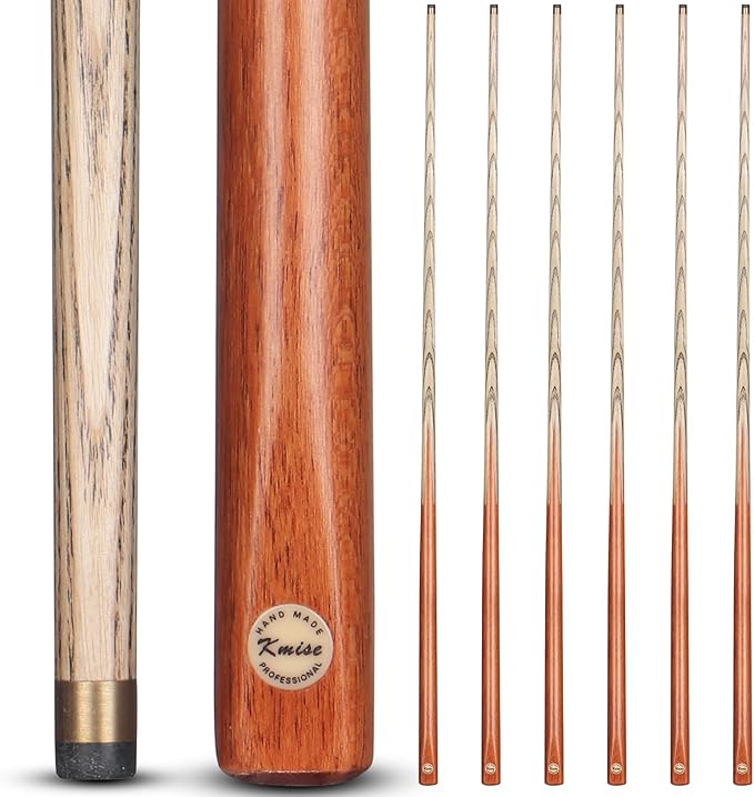 Kmise Pool Cue Sticks, 41"/57??58" Hardwood Pool Cue Set of 4/6/8, 13OZ/20OZ with 13/10 MM Brass Tips, Table Billiard Cue Stick for Bar, Home, Billiard Room