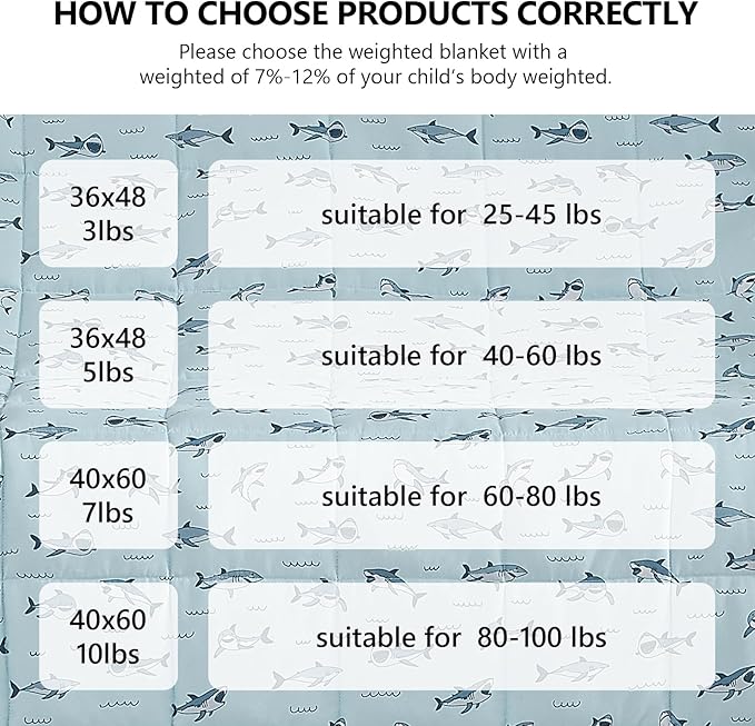 L'AGRATY Weighted Blanket - 36"x48" 3lbs Weighted Blanket Microfiber Material with Glass Beads Small Blanket for All-Season Summer Fall Winter Soft Thick Blanket