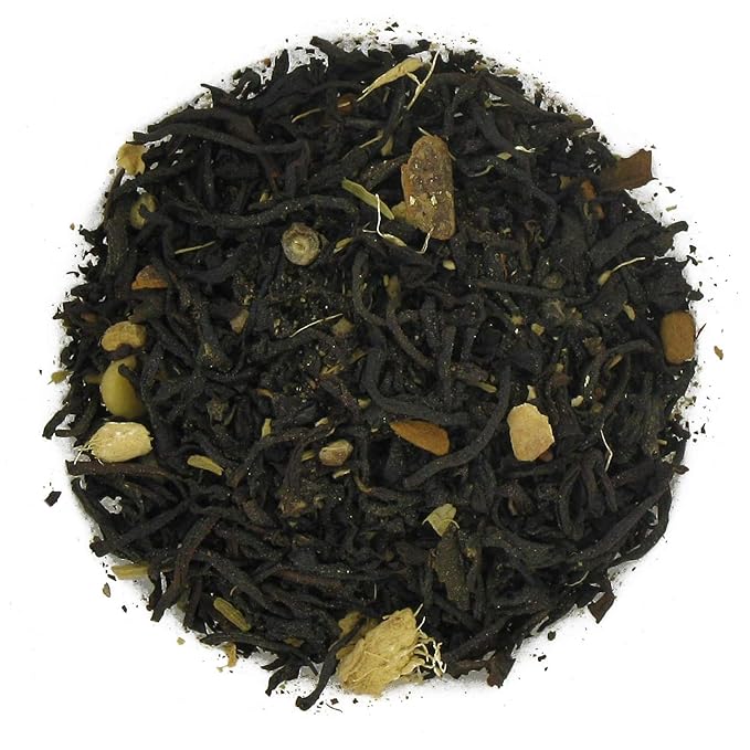 Night of the Iguana Chocolate Chai Tea - 4oz | Loose Leaf Black Tea with White Chocolate, Cinnamon, Clove, Cardamom Spices | Assam Tea Blend | Bold Spiced Chai | Serve Hot or Iced