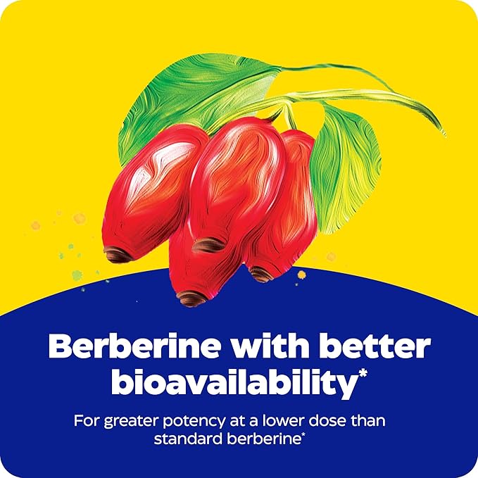 Enzymedica, Berberine Phytosome, 9.6X Better Bioavailability, High Potency Natural Vegan Dietary Supplement for Metabolic Support, 60 Capsules