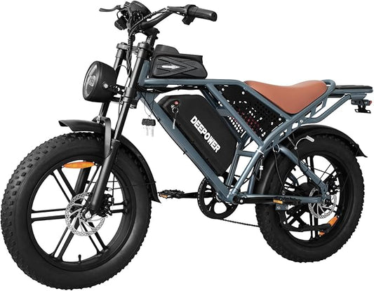 Electric Bike for Adults,1500w Peak Motor Ebike,Max 93Miles 30MPH.48V20AH/35AH/60AH Battery,20" Electric Commuter Bikewith 7-Speed and FrontSuspension,Adults Electric Bike for Mountains, Snow, Sand