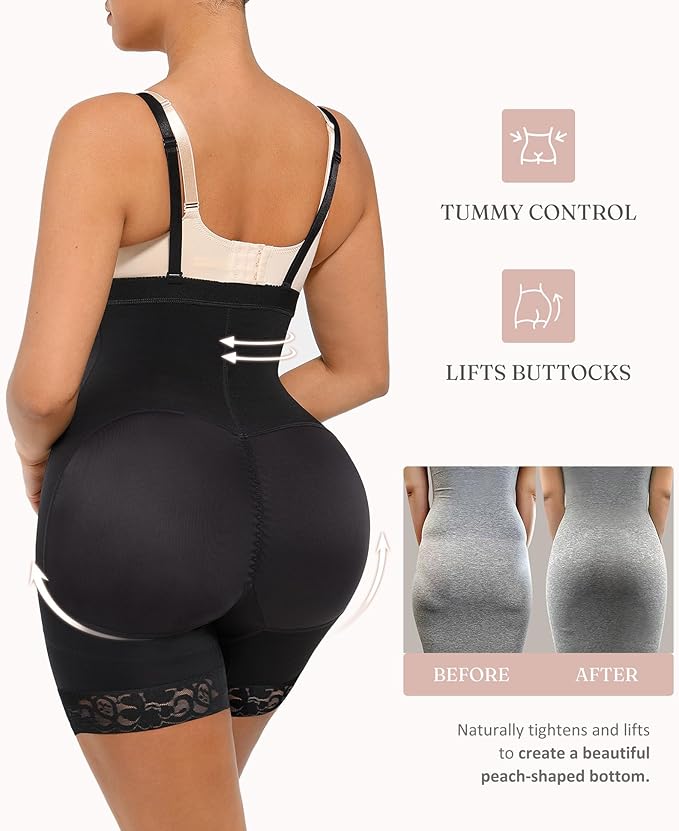 FeelinGirl Faja Body Shaper Tummy Control Shapewear for Women Butt Lifter Post Surgery Fajas Postparto Para Mujer