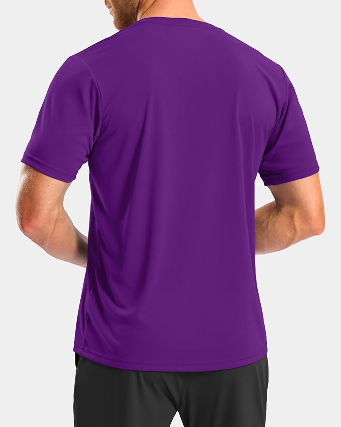 G Gradual Men's Workout Shirts Quick Dry Athletic Running T-Shirts Lightweight Moisture Wicking Short Sleeve Sports Gym Tops