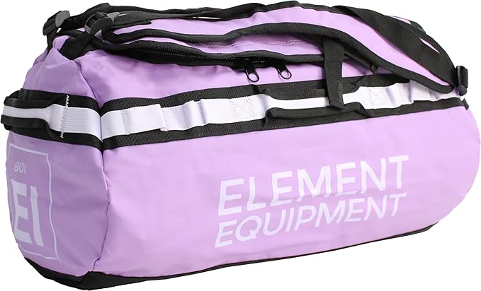 Element Equipment Trailhead Duffel Bag Shoulder Straps Waterproof Violet/Lavendar Large