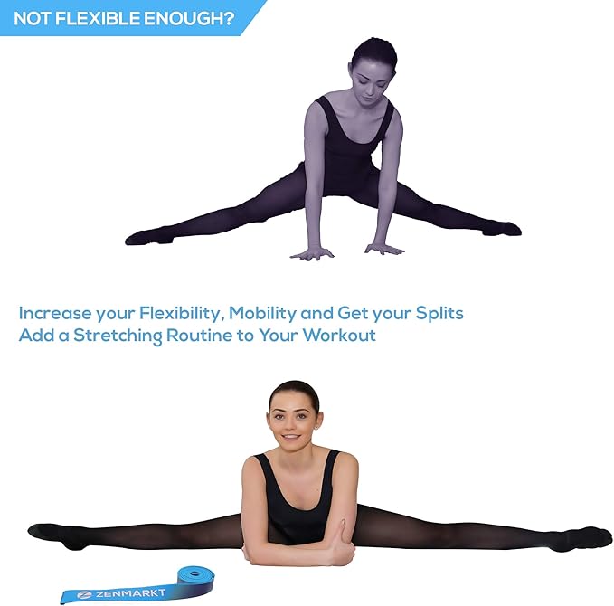 Zenmarkt Ballet Stretch Bands for Flexibility and Strength - Stretch Bands Ideal to Have as Dance Equipment in Every Competition - Suitable for Gymnastics, Cheerleading, and Pilates Training