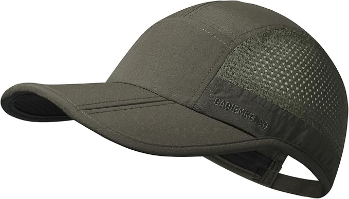 GADIEMKENSD Mens Folding Outdoor Hat Long Brim UPF 50+ Sun Protection