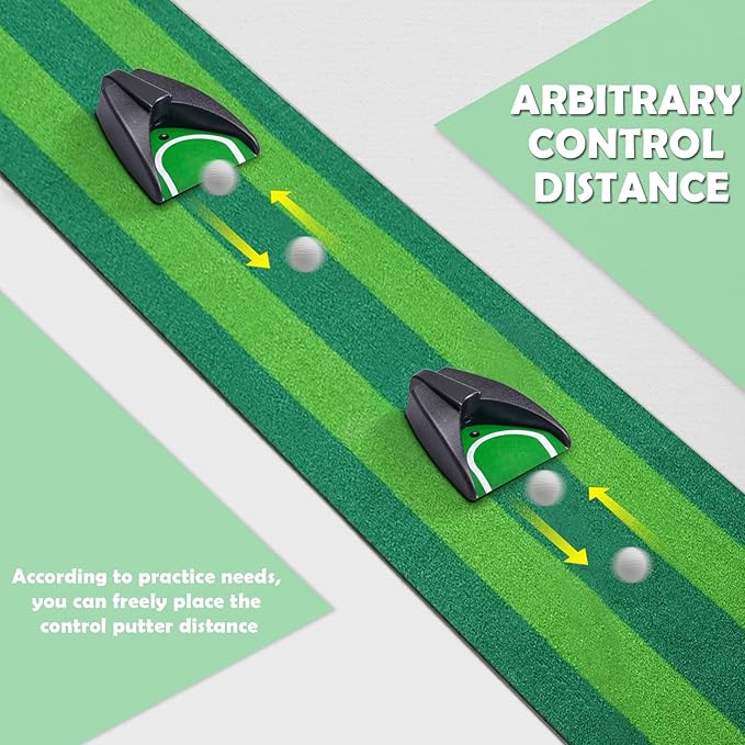 Golf Automatic Putting Cup, Golf Putting Practice Return Machine, Auto Putting Returner Golf Practice Putting Hole for Indoor Outdoor Yard Office