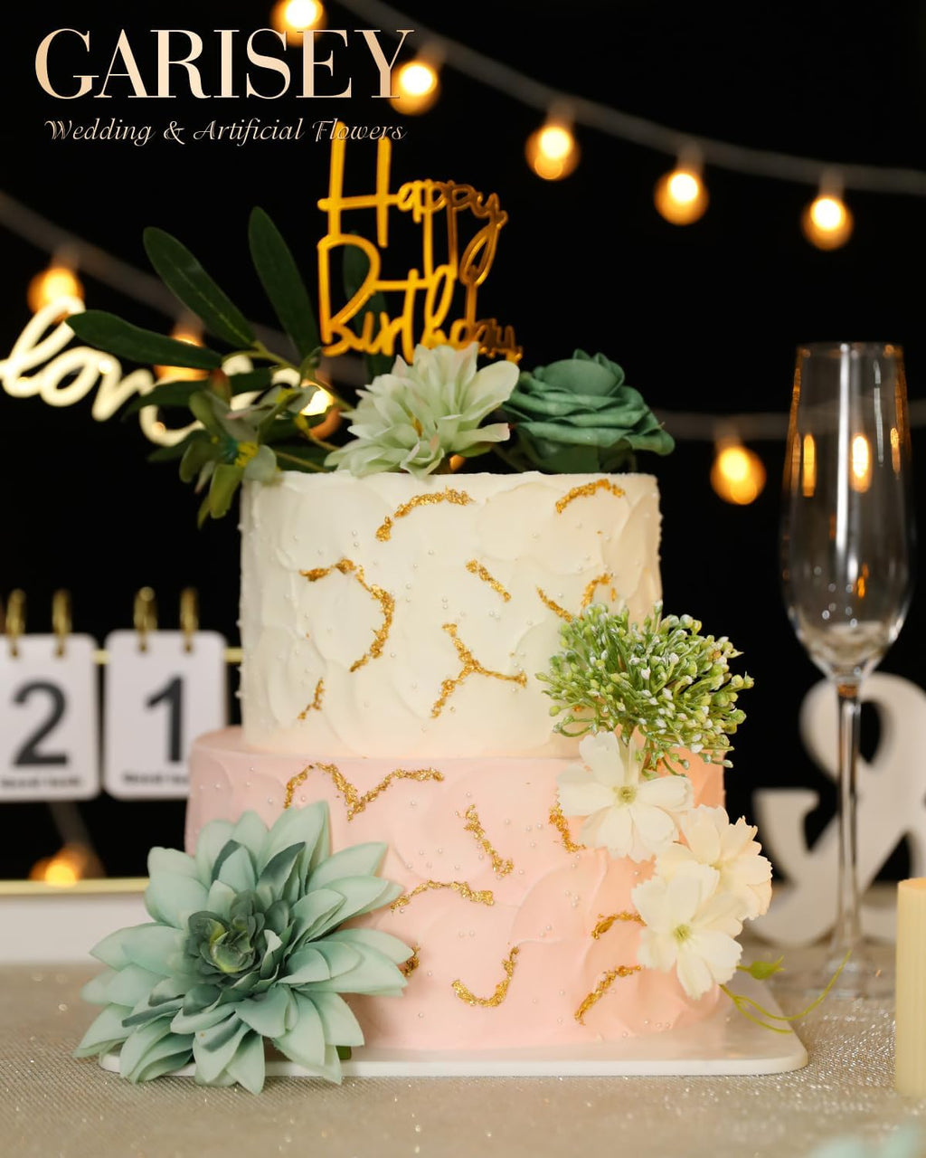 Artificial Flowers Combo, Mix Silk Flowers Roses, Peonies, Dahlias with Stems for DIY Wedding Bridal Bouquets, Baby Shower, Table Centerpieces, Home Decor, Fake Floral Arrangements-Elf Green