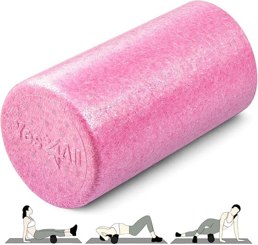Yes4All High-Density EPP Round Back Roller Foam, Exercise Foam Roller for Yoga, Pilates & Stretching - 12, 18, 24, 36 inch