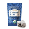 Starwest Botanicals Organic Evening Rest Tea - Caffeine Free Herbal Tea Blend for Sleep, Contains Chamomile & Lemon Balm, String Free Sachets, USDA Organic, Non GMO - Bulk Pack, 100 Tea Bags