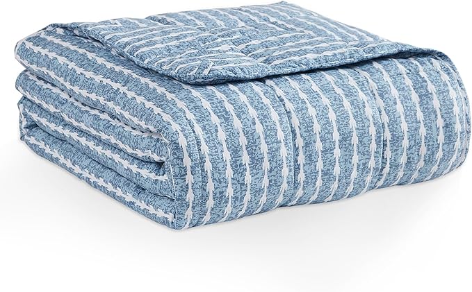 L'AGRATY Weighted Blanket - 48"x72" 15lbs Cooling Breathable Heavy Blanket Microfiber Material with Glass Beads for Adult All-Season Summer Fall Winter Soft Thick Comfort