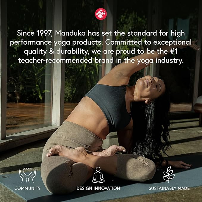 Manduka X Yoga Mat 71" - 5mm | High Performance Fitness Mat | Durable Design | Yoga, Outdoors, Stretching | 71 x 24 inches