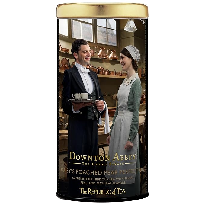 The Republic of Tea — Downton Abbey Daisy’s Poached Pear Perfection Herbal Tea Blend, 36 Tea Bags