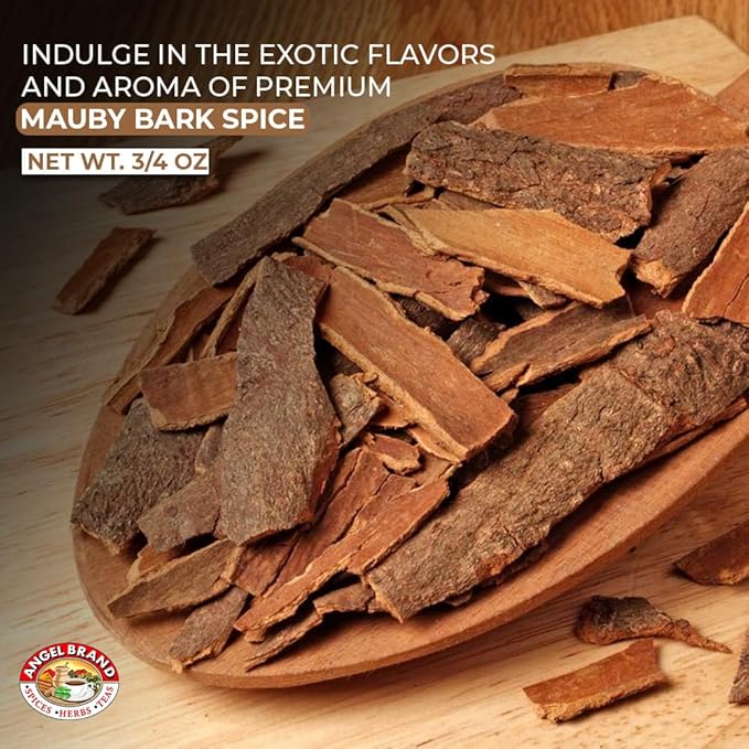 Angel Brand Mauby Bark – 0.75 oz Pouch Pack of 3 – Authentic Mauby Bark for Tea, Infusions, and Traditional Beverages.
