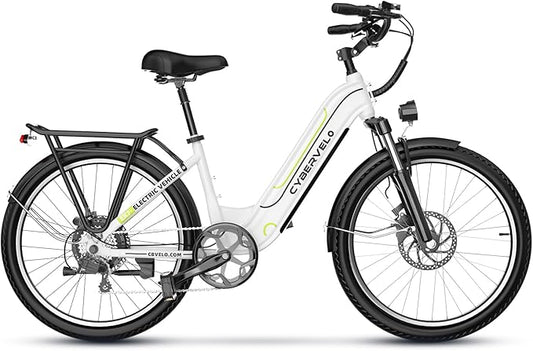 DriftGod 26" Electric Bike for Adults – Powerful 1000W Motor, 48V Removable Battery, 7-Speed, Front Suspension & LCD Display – Commuter and Mountain EBike for Women