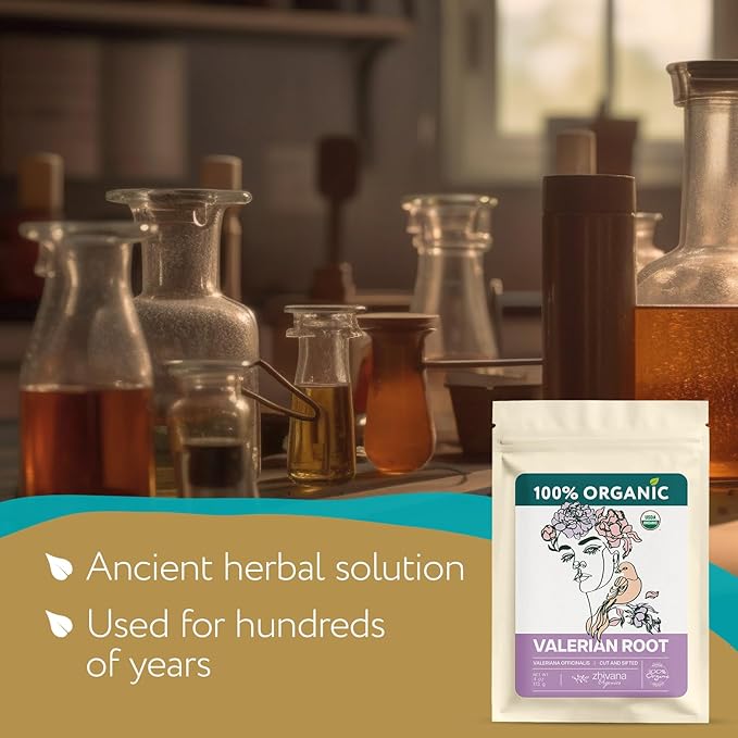 Super Value Pack 5 LB - Organic Valerian Root Tea - Valarian Tea - Stress Release, Nervous System Support - Sleep Better & Longer