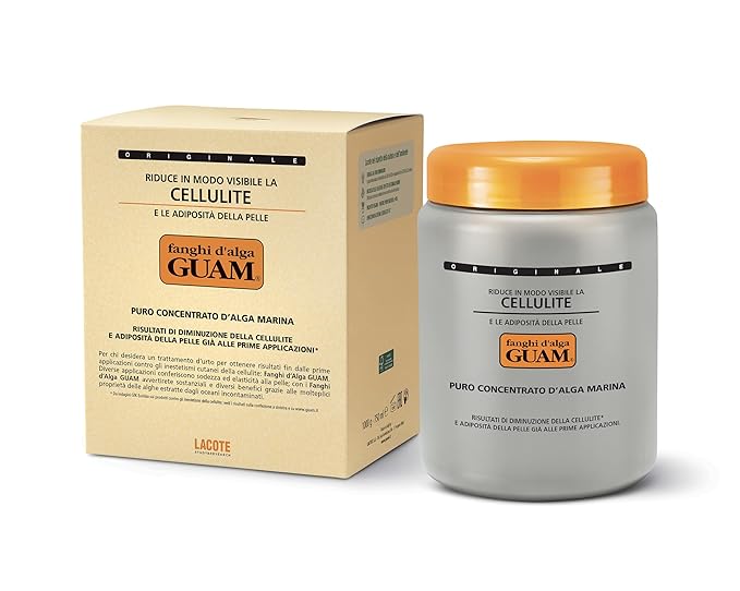 Guam Anti-Cellulite Hot Seaweed Mud ORIGINAL FORMULA | Sculpting Body Wrap To Remove Cellulite, Skin Tightening Treatment For Thighs And Legs, Inches Reduction, 1000 gr