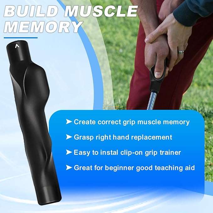 Golf Grip Trainer, Golf Club Grip, Golf Grip Training Aid, Helps Improve and Train Correct Hand Position (Right Hand )
