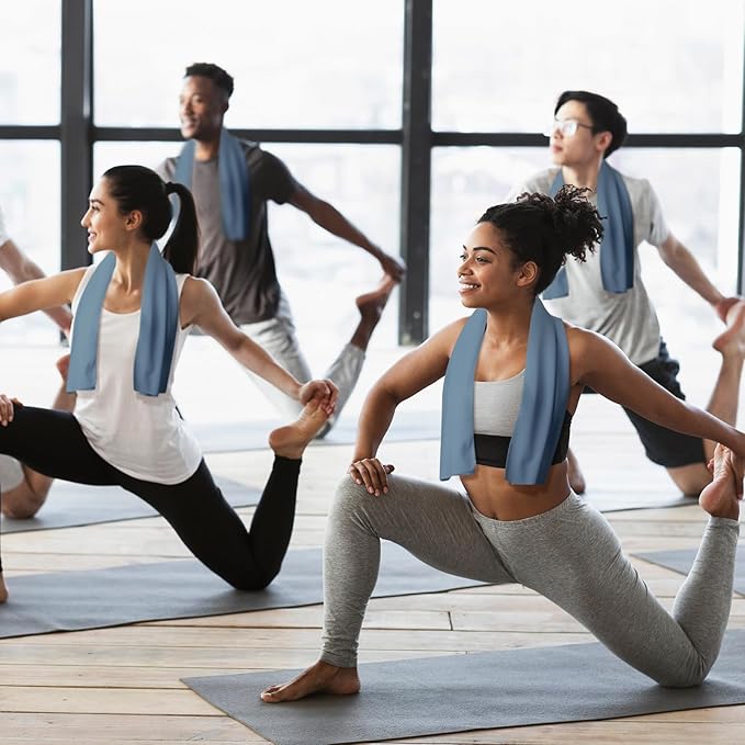 Honoson Cooling Towel Bulk - Neck & Face Cool Chilly Towels Microfiber Breathable Sport Sweat Rag for Gym, Yoga, Travel, Camping, Running, Outdoor