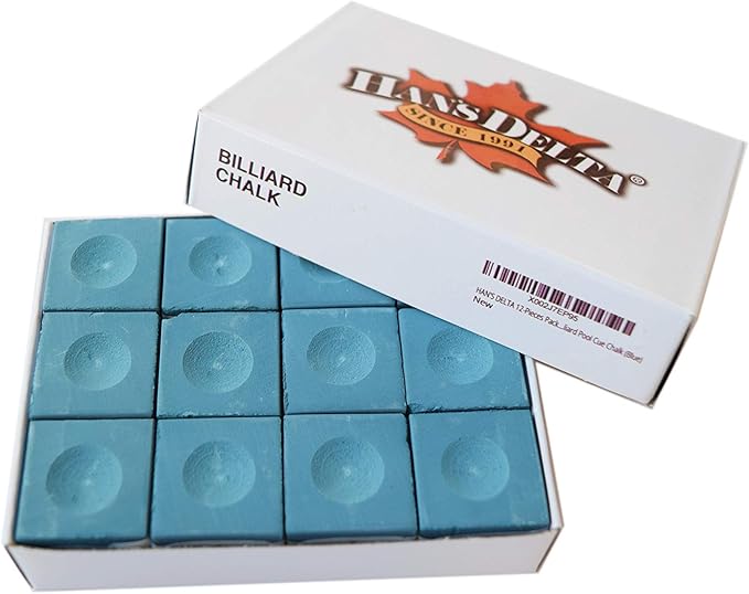 HAN'S DELTA 12-Pieces Pack Billiard Pool Cue Chalk