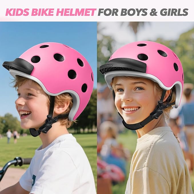 Kids Bike Helmet for 5-8-14 Kids Skateboard Helmet Boys Girls Child Youth Adjustable Lightweight Ventilation and Multi-Sports Scooter Cycling Roller Balance Bike
