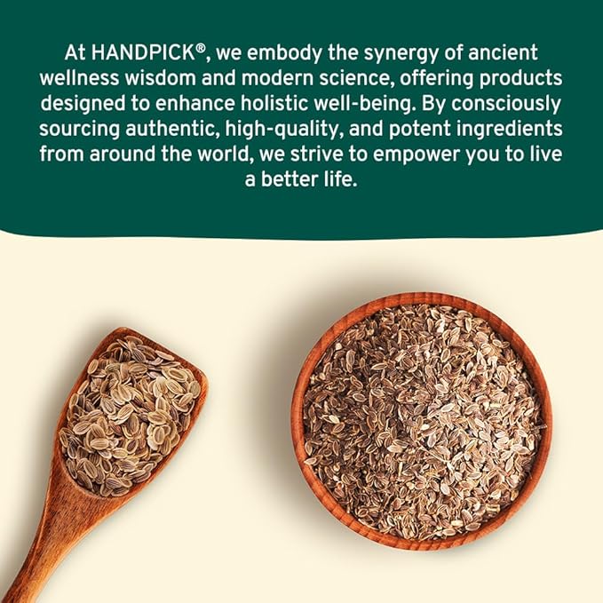 HANDPICK Dill Seeds (397g/14oz) Non GMO, Gluten Free, 100% Raw, Sourced from India, For Cooking, Drinks, Packed in Resealable Ziplock Pouch | For Pickling