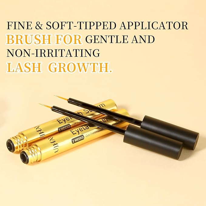 Eyelash Growth Serum for Thicker, Longer, Natural Lashes without Prostaglandin – Grow Luscious, Natural Lashes with Advanced Enhancer | Vegan & Cruelty-Free Treatment