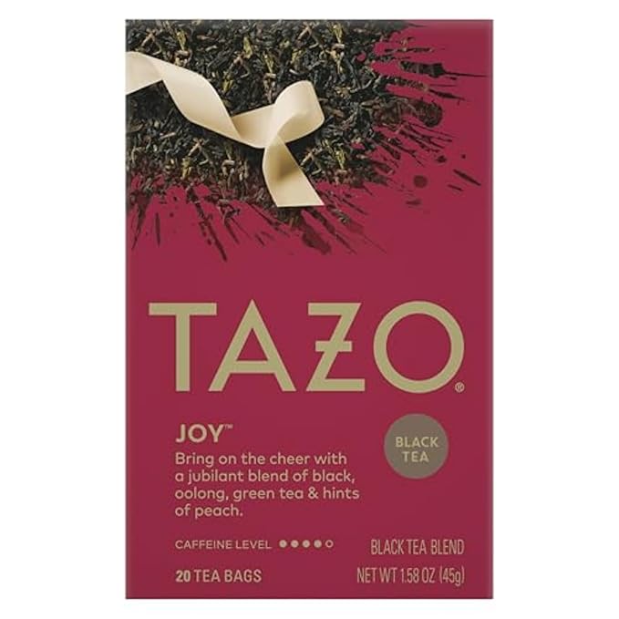TAZO Joy Limited Edition Seasonal Black Tea Blend Tea Bags, 120 Total Bags (20ct - Pack of 6)