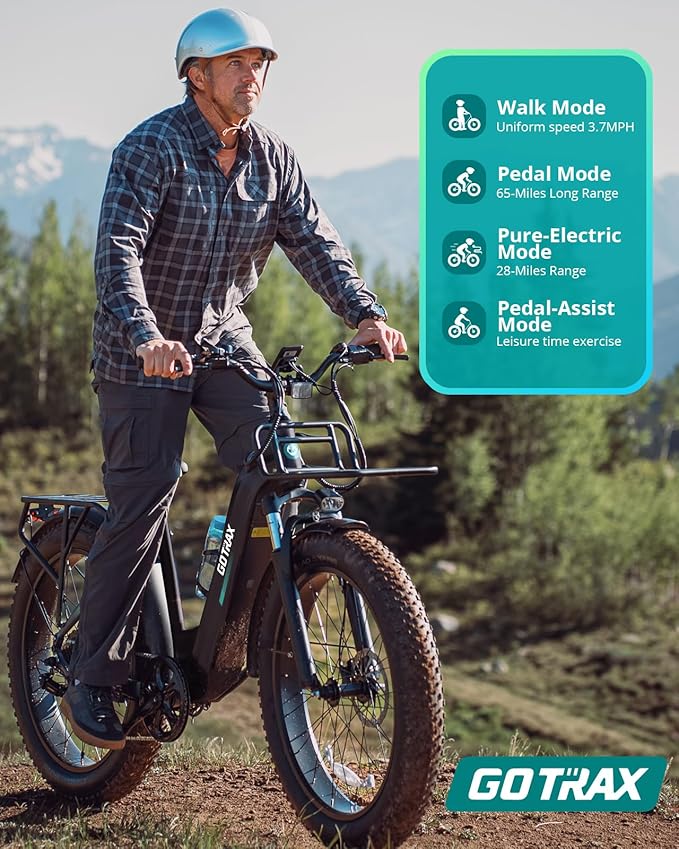 Gotrax 20" Folding Electric Bike with 40Miles (Pedal-assist1) by 48V Battery, 20Mph Power by Peak 500W, Adult Electric Bicycle with 5 Pedal-Assist Levels& LCD Display, Suitable for Commuting