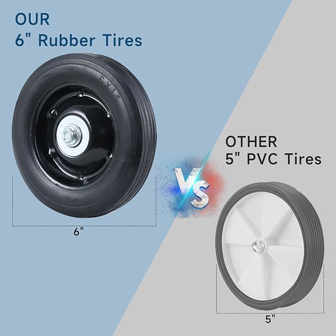 Heavy-Duty Bike Training Wheels for 24-26 Inch Bicycles - 300LB Capacity Adjustable Stabilizers with Thickened High-Carbon Steel & Durable Rubber Wheels