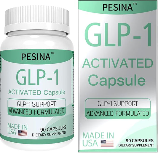 GLP-1 Supplement for Women and Men, GLP Activate Expert Formula, GLP1 Naturally Supplement for Hunger & Metabolic Support, Take 3 Times Daily, Before Meal (90 Capsules)