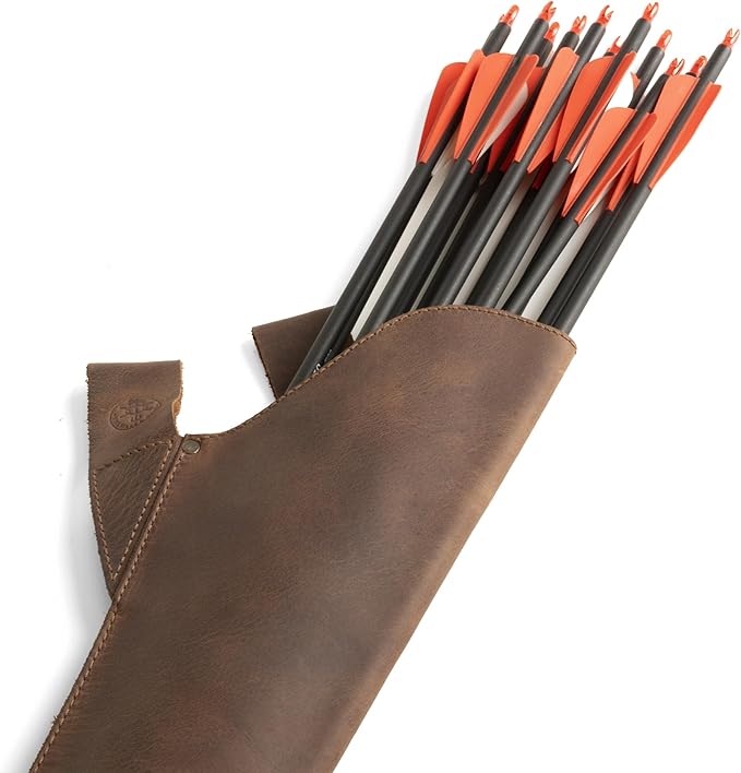 Leather Hip Quiver for Arrows, Hunting Quiver Arrow Holder, Archery Quivers Holder, Best Compound Bow Arrow Quiver for Recurve Bow, Back Quiver, Design for Archery Crossbow Quiver