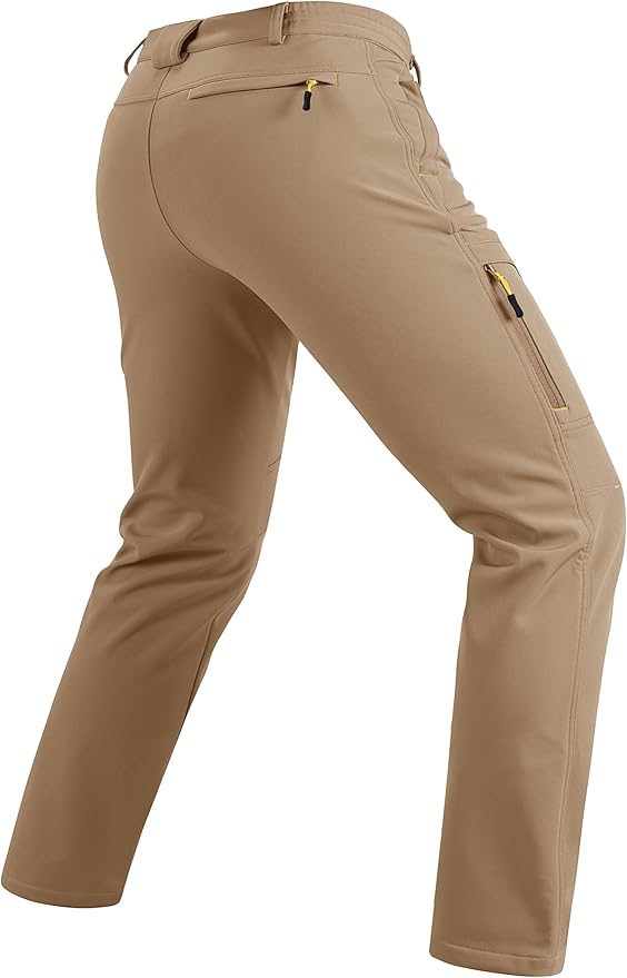 TACVASEN Winter Pants for Men Fleece Lined Waterproof Pants Insulated Hiking Pant for Ski Snowboard Outdoor Work Hunting
