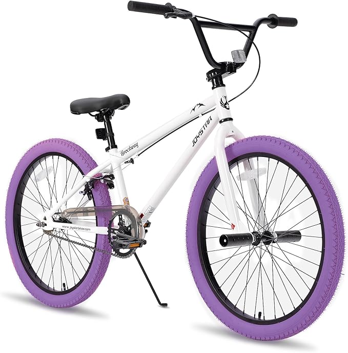 JOYSTAR Brockway Freestyle Kids BMX Bikes 20" 24" Kids Bicycles for 6-14 Years Old Boys Girls and Beginner-Level Riders 2 Pegs Multiple Colors