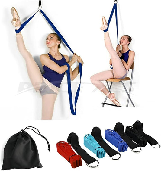 Door Flexibility & Stretching Leg Strap - Great for Ballet Cheer Dance Gymnastics or ANY Sport Leg Stretcher Door Flexibility Trainer Premium stretching equipment