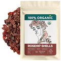 Rosehip Seedless Dried Organic (8 oz.) - Cut & Sifted Allergen-Free Rose Hip Tea for – No Cleaning Needed (Free of Seeds and Hairs) - Escaramujo Organico