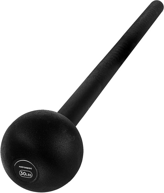 Retrospec Revolve Steel Macebell for Strength Training, Rehabilitation, Stretching, Conditioning and Rotational Training - 5, 7, 10, 15, 20, 30lb Options for Women & Men
