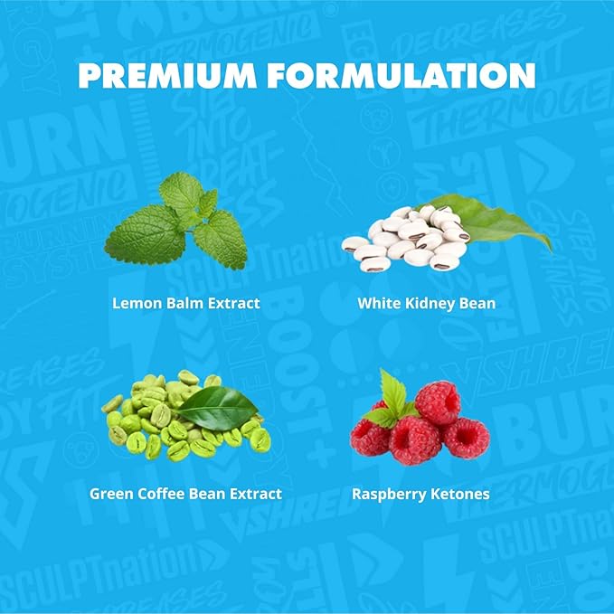 Sculpt Nation by V Shred - Night Time Metabolism Support with Raspberry Ketones, Green Tea Extract and Melatonin - 60 Gluten Free Capsules - 2 Pack