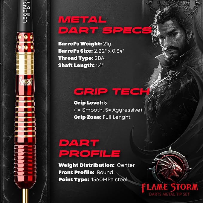 IgnatGames Premium Steel Tip Darts – 3/6/12 Pack Brass Barrels with Aluminum Shafts, 16 GlideXPro Flight Set, Tool Kit & Giftable Case
