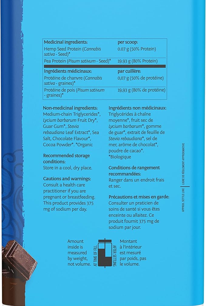Organic Plant Based Protein Powder | Vegan Organic Protein Powder Chocolate Flavored with BCAA Amino Acids & Hemp Seed Pea Blend | Non-GMO Soy Dairy Filler & Gluten Free (Chocolate, 30 Servings)